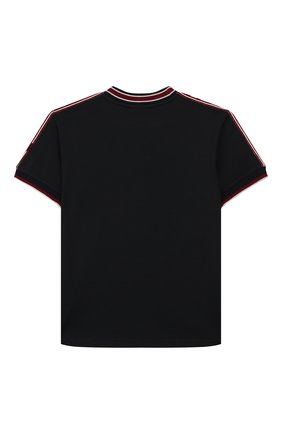 Детская хлопковая футболка DOLCE & GABBANA темно-синего цвета по цене 14050 руб., арт. L4JTAS/G7UAH/8-14 | Фото 2 Детская хлопковая футболка DOLCE & GABBANA темно-синего цвета, арт. L4JTAS/G7UAH/8-14 | Фото 2