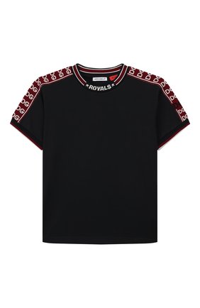 Детская хлопковая футболка DOLCE & GABBANA темно-синего цвета по цене 12600 руб., арт. L4JTAS/G7UAH/2-6 | Фото 1 Детская хлопковая футболка DOLCE & GABBANA темно-синего цвета, арт. L4JTAS/G7UAH/2-6 | Фото 1
