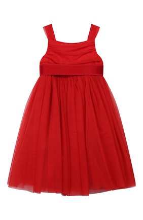 Детское платье DOLCE & GABBANA красного цвета по цене 49950 руб., арт. L52DA0/HLMMR/2-6 | Фото 1 Детское платье DOLCE & GABBANA красного цвета, арт. L52DA0/HLMMR/2-6 | Фото 1