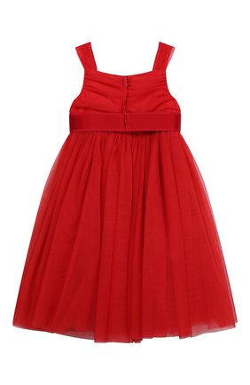 Детское платье DOLCE & GABBANA красного цвета по цене 49950 руб., арт. L52DA0/HLMMR/2-6 | Фото 2 Детское платье DOLCE & GABBANA красного цвета, арт. L52DA0/HLMMR/2-6 | Фото 2