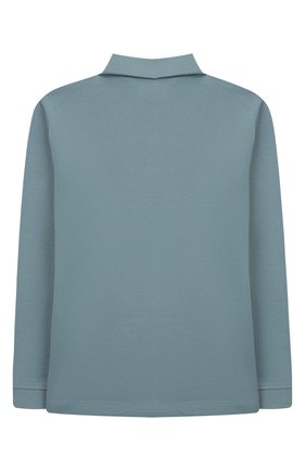 Детское хлопковое поло EMPORIO ARMANI голубого цвета по цене 8430 руб., арт. 6G4FE2/1J0SZ | Фото 2 Детское хлопковое поло EMPORIO ARMANI голубого цвета, арт. 6G4FE2/1J0SZ | Фото 2