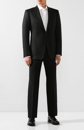Мужской шерстяной пиджак TOM FORD темно-серого цвета по цене 274500 руб., арт. 644R32/11A740 | Фото 2 Мужской шерстяной пиджак TOM FORD темно-серого цвета, арт. 644R32/11A740 | Фото 2