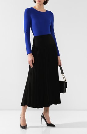 Женская пуловер GIORGIO ARMANI синего цвета по цене 31500 руб., арт. 8NAM31/AM05Z | Фото 2 Женская пуловер GIORGIO ARMANI синего цвета, арт. 8NAM31/AM05Z | Фото 2