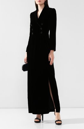 Женское платье из смеси вискозы и шелка GIORGIO ARMANI черного цвета по цене 346000 руб., арт. 9WHVA03B/T0024 | Фото 2 Женское платье из смеси вискозы и шелка GIORGIO ARMANI черного цвета, арт. 9WHVA03B/T0024 | Фото 2