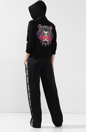 Женский хлопковая толстовка KENZO черного цвета по цене 29950 руб., арт. F962BL7214XA | Фото 2 Женский хлопковая толстовка KENZO черного цвета, арт. F962BL7214XA | Фото 2
