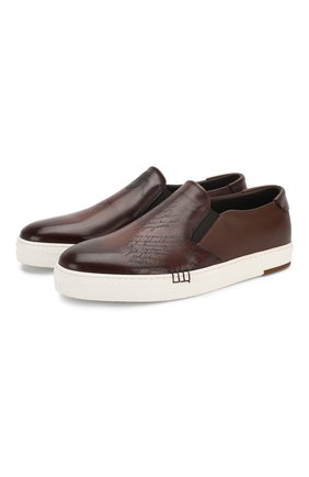 Мужские кожаные слипоны BERLUTI коричневого цвета по цене 118000 руб., арт. S4071-001 | Фото 1 Мужские кожаные слипоны BERLUTI коричневого цвета, арт. S4071-001 | Фото 1 (Материал внутренний: Натуральная кожа; Стили: Кэжуэл; Статус проверки: Проверена категория; Материал внешний: Кожа)