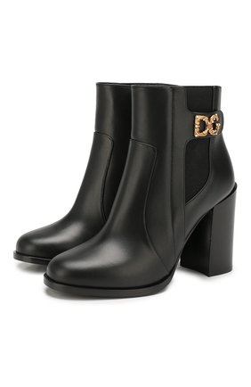 Женские кожаные ботильоны janis DOLCE & GABBANA черного цвета по цене 79700 руб., арт. CT0587/A3444 | Фото 1 Женские кожаные ботильоны janis DOLCE & GABBANA черного цвета, арт. CT0587/A3444 | Фото 1