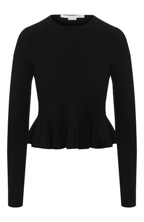 Женская пуловер из вискозы STELLA MCCARTNEY черного цвета по цене 45550 руб., арт. 577390/S2076 | Фото 1 Женская пуловер из вискозы STELLA MCCARTNEY черного цвета, арт. 577390/S2076 | Фото 1