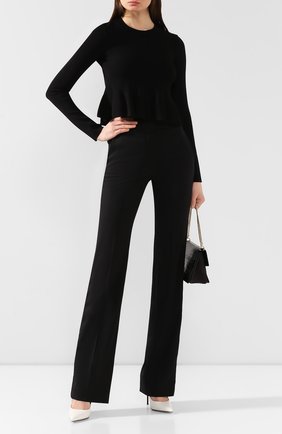 Женская пуловер из вискозы STELLA MCCARTNEY черного цвета по цене 45550 руб., арт. 577390/S2076 | Фото 2 Женская пуловер из вискозы STELLA MCCARTNEY черного цвета, арт. 577390/S2076 | Фото 2