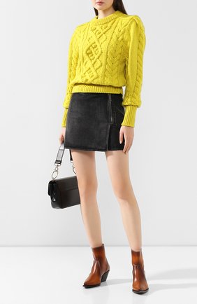 Женская шерстяной свитер ISABEL MARANT желтого цвета по цене 46050 руб., арт. PU1157-19H040I/MILF0RD | Фото 2 Женская шерстяной свитер ISABEL MARANT желтого цвета, арт. PU1157-19H040I/MILF0RD | Фото 2