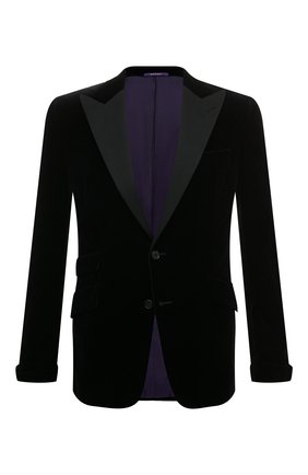 Мужской хлопковый пиджак RALPH LAUREN черного цвета по цене 252500 руб., арт. 798777431 | Фото 1 Мужской хлопковый пиджак RALPH LAUREN черного цвета, арт. 798777431 | Фото 1