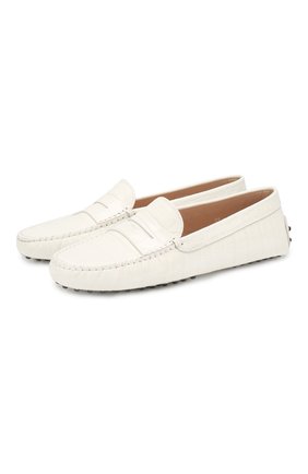 Женские кожаные мокасины TOD’S белого цвета по цене 28700 руб., арт. XXW00G00010WEN | Фото 1 Женские кожаные мокасины TOD’S белого цвета, арт. XXW00G00010WEN | Фото 1