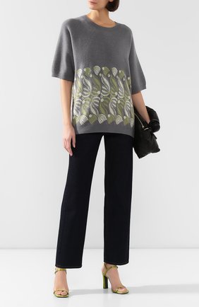 Женская шерстяной топ DRIES VAN NOTEN серого цвета по цене 41050 руб., арт. 192-11260-8723 | Фото 2 Женская шерстяной топ DRIES VAN NOTEN серого цвета, арт. 192-11260-8723 | Фото 2