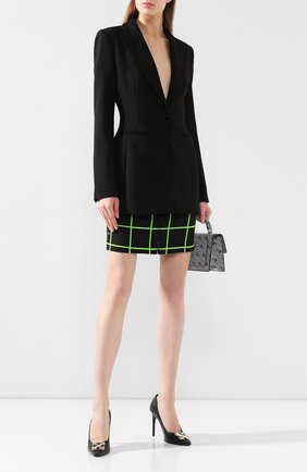 Женский жакет OFF-WHITE черного цвета по цене 112500 руб., арт. 0WEF034F19A680501000 | Фото 2 Женский жакет OFF-WHITE черного цвета, арт. 0WEF034F19A680501000 | Фото 2