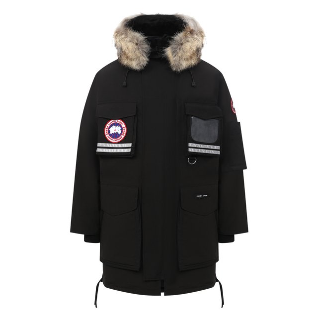 фото Пуховая парка snow mantra с меховой отделкой canada goose