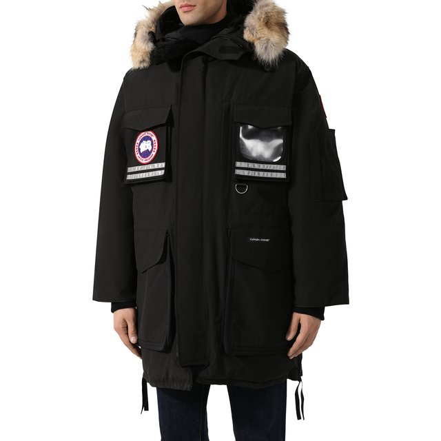 фото Пуховая парка snow mantra с меховой отделкой canada goose