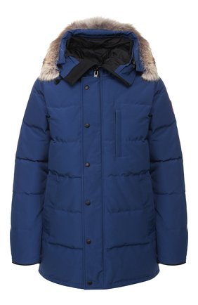 Мужская пуховая парка с меховой отделкой carson CANADA GOOSE синего цвета по цене 87550 руб., арт. 3805M | Фото 1 Мужская пуховая парка с меховой отделкой carson CANADA GOOSE синего цвета, арт. 3805M | Фото 1