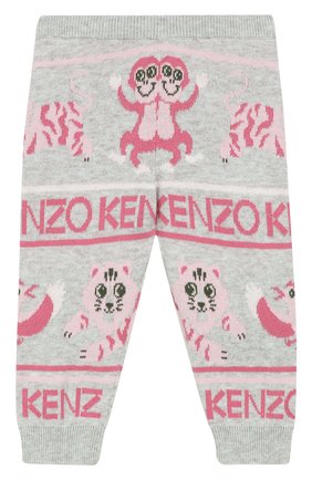 Детские джоггеры KENZO серого цвета по цене 6970 руб., арт. KP24013 | Фото 1 Детские джоггеры KENZO серого цвета, арт. KP24013 | Фото 1