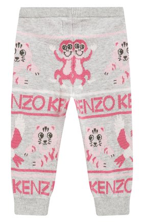 Детские джоггеры KENZO серого цвета по цене 6970 руб., арт. KP24013 | Фото 2 Детские джоггеры KENZO серого цвета, арт. KP24013 | Фото 2