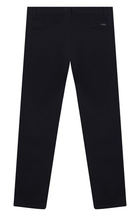 Детские хлопковые брюки EMPORIO ARMANI темно-синего цвета по цене 6810 руб., арт. 6G4P60/1NVEZ | Фото 2 Детские хлопковые брюки EMPORIO ARMANI темно-синего цвета, арт. 6G4P60/1NVEZ | Фото 2