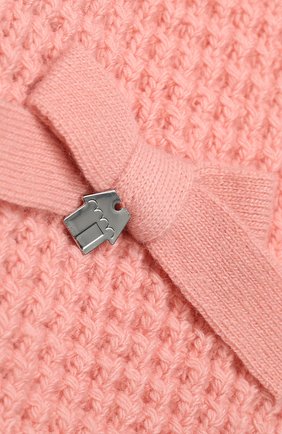Детский шарф SIMONETTA розового цвета, арт. 1L0213/LE050 | Фото 2 (Материал: Шерсть, Текстиль; Статус проверки: Проверена категория)