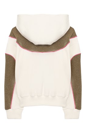 Детский хлопковая толстовка SIMONETTA белого цвета по цене 15500 руб., арт. 1L4100/LB670/5-8 | Фото 2 Детский хлопковая толстовка SIMONETTA белого цвета, арт. 1L4100/LB670/5-8 | Фото 2