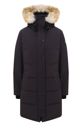 Женский пуховик shelburne CANADA GOOSE темно-синего цвета по цене 106500 руб., арт. 3802LB | Фото 1 Женский пуховик shelburne CANADA GOOSE темно-синего цвета, арт. 3802LB | Фото 1