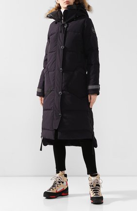 Женский пуховик aldridge CANADA GOOSE темно-синего цвета по цене 151000 руб., арт. 3032LB | Фото 2 Женский пуховик aldridge CANADA GOOSE темно-синего цвета, арт. 3032LB | Фото 2