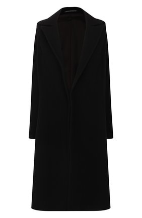 Женское шерстяное пальто YOHJI YAMAMOTO черного цвета по цене 152000 руб., арт. NC-C03-112 | Фото 1 Женское шерстяное пальто YOHJI YAMAMOTO черного цвета, арт. NC-C03-112 | Фото 1