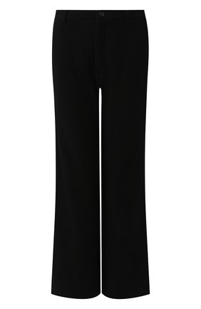 Женские шерстяные брюки YOHJI YAMAMOTO черного цвета по цене 51700 руб., арт. FC-P01-104 | Фото 1 Женские шерстяные брюки YOHJI YAMAMOTO черного цвета, арт. FC-P01-104 | Фото 1