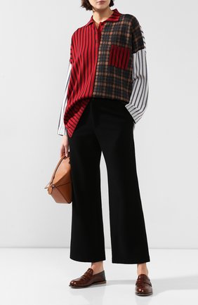 Женские шерстяные брюки YOHJI YAMAMOTO черного цвета по цене 51700 руб., арт. FC-P01-104 | Фото 2 Женские шерстяные брюки YOHJI YAMAMOTO черного цвета, арт. FC-P01-104 | Фото 2