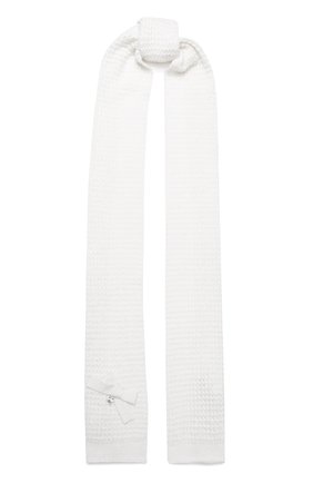 Детский шарф SIMONETTA белого цвета, арт. 1L0213/LD440 | Фото 1 (Материал: Текстиль, Шерсть, Вискоза; Статус проверки: Проверена категория)