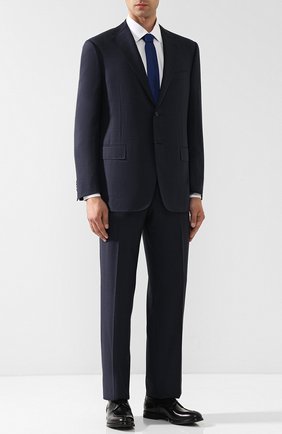 Мужской шерстяной костюм CORNELIANI темно-синего цвета по цене 162000 руб., арт. 847315L9817013/92 | Фото 1 Мужской шерстяной костюм CORNELIANI темно-синего цвета, арт. 847315L9817013/92 | Фото 1