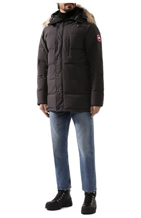 Мужская пуховик с меховой отделкой carson CANADA GOOSE серого цвета по цене 119500 руб., арт. 3805M | Фото 2 Мужская пуховик с меховой отделкой carson CANADA GOOSE серого цвета, арт. 3805M | Фото 2