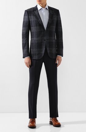Мужская хлопковая сорочка ERMENEGILDO ZEGNA голубого цвета по цене 26100 руб., арт. 601412/9MS0BR | Фото 2 Мужская хлопковая сорочка ERMENEGILDO ZEGNA голубого цвета, арт. 601412/9MS0BR | Фото 2
