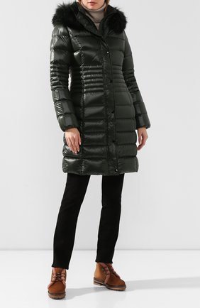 Женский пуховик ESCADA SPORT зеленого цвета по цене 69950 руб., арт. 5031472 | Фото 2 Женский пуховик ESCADA SPORT зеленого цвета, арт. 5031472 | Фото 2