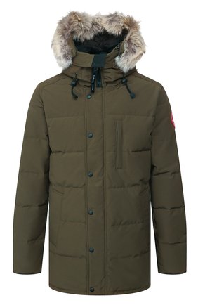 Мужская пуховик с меховой отделкой carson CANADA GOOSE хаки цвета по цене 119500 руб., арт. 3805M | Фото 1 Мужская пуховик с меховой отделкой carson CANADA GOOSE хаки цвета, арт. 3805M | Фото 1