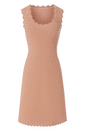 Женское платье из вискозы ALAIA бежевого цвета по цене 179500 руб., арт. 9W9RM85CM496 | Фото 1 Женское платье из вискозы ALAIA бежевого цвета, арт. 9W9RM85CM496 | Фото 1