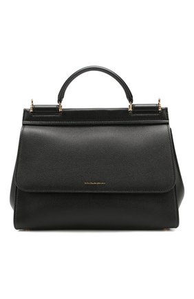Женская сумка sicily soft medium DOLCE & GABBANA черного цвета по цене 139000 руб., арт. BB6743/AA409 | Фото 1 Женская сумка sicily soft medium DOLCE & GABBANA черного цвета, арт. BB6743/AA409 | Фото 1