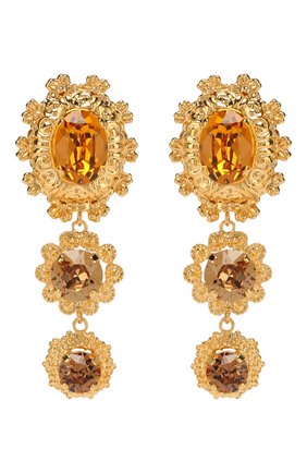 Женские серьги-клипсы DOLCE & GABBANA золотого цвета по цене 33050 руб., арт. WEL8S7/W1111 | Фото 1 Женские серьги-клипсы DOLCE & GABBANA золотого цвета, арт. WEL8S7/W1111 | Фото 1