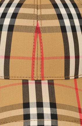 Женская хлопковая бейсболка BURBERRY бежевого цвета по цене 21200 руб., арт. 8015833 | Фото 3 Женская хлопковая бейсболка BURBERRY бежевого цвета, арт. 8015833 | Фото 3