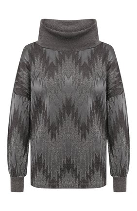 Женская пуловер из смеси хлопка и вискозы M MISSONI серого цвета по цене 29700 руб., арт. 2DJ00069/2J001E | Фото 1 Женская пуловер из смеси хлопка и вискозы M MISSONI серого цвета, арт. 2DJ00069/2J001E | Фото 1
