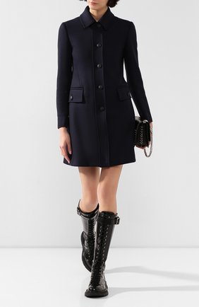 Женское пальто angus BURBERRY синего цвета по цене 119000 руб., арт. 8014323 | Фото 2 Женское пальто angus BURBERRY синего цвета, арт. 8014323 | Фото 2