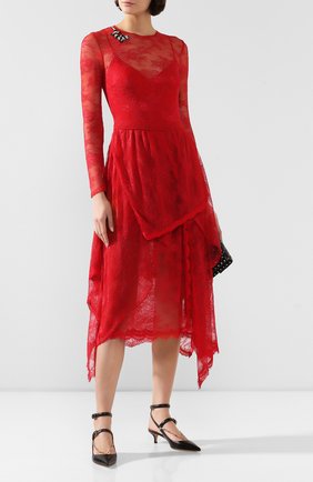 Женское платье ERMANNO ERMANNO SCERVINO красного цвета по цене 66900 руб., арт. 45T AB24 PIZ | Фото 2 Женское платье ERMANNO ERMANNO SCERVINO красного цвета, арт. 45T AB24 PIZ | Фото 2