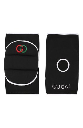 Женского наколенники GUCCI черного цвета по цене 19100 руб., арт. 593478/3GE21 | Фото 2 Женского наколенники GUCCI черного цвета, арт. 593478/3GE21 | Фото 2
