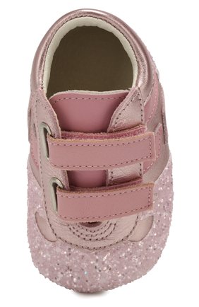 Детского кожаные пинетки HOGAN розового цвета по цене 9515 руб., арт. HXB0570Z330JTX | Фото 4 Детского кожаные пинетки HOGAN розового цвета, арт. HXB0570Z330JTX | Фото 4