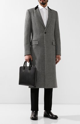 Мужская кожаная сумка для ноутбука DUNHILL черного цвета по цене 93950 руб., арт. DU19F3805CA | Фото 2 Мужская кожаная сумка для ноутбука DUNHILL черного цвета, арт. DU19F3805CA | Фото 2