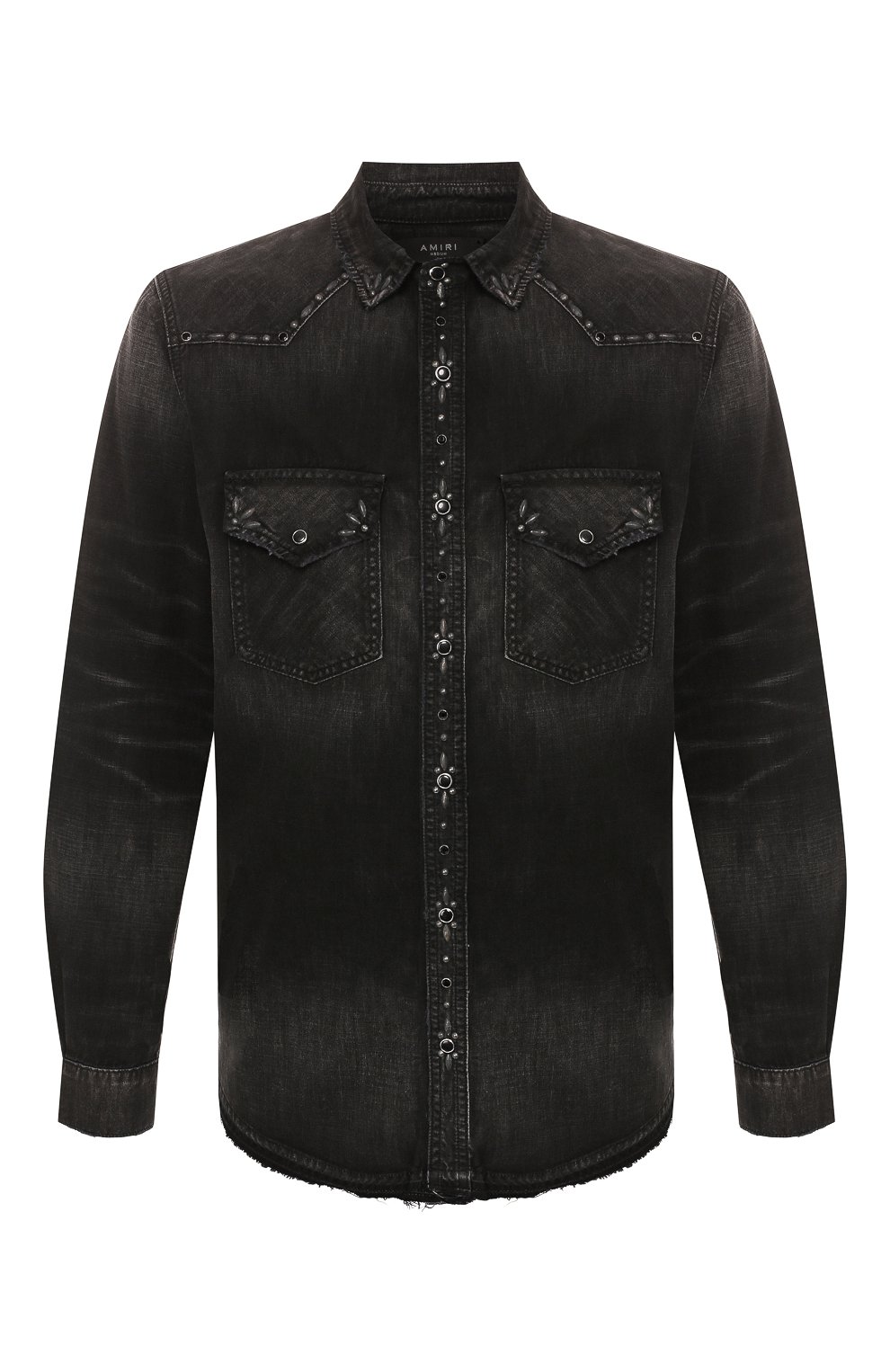 Мужская черная джинсовая рубашка AMIRI — купить за 89950 руб. в ...