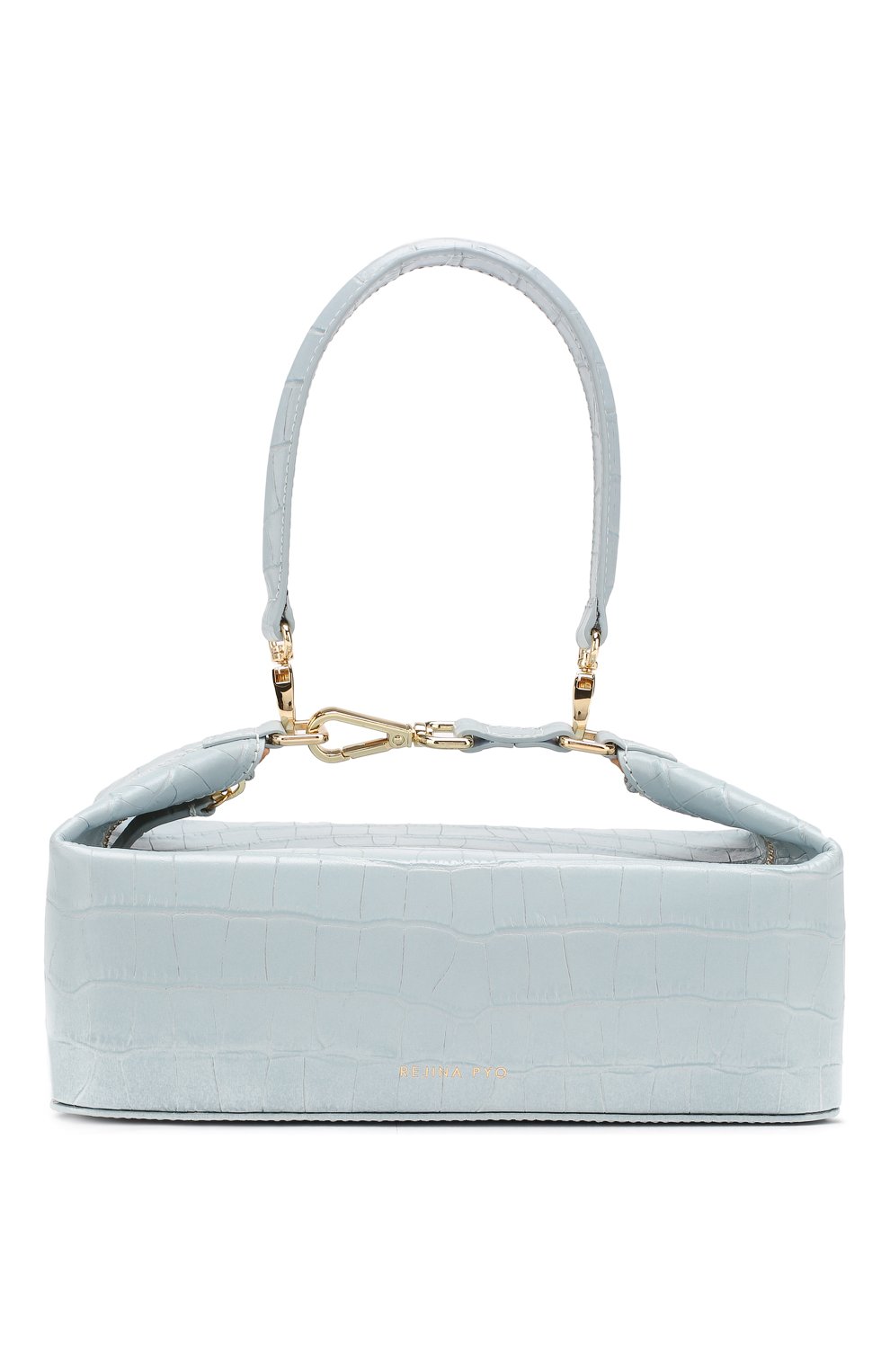 Женская сумка olivia REJINA PYO голубого цвета, арт. B13-L05/LEATHER CR0C/DUCK EGG BLUE | Фото 1