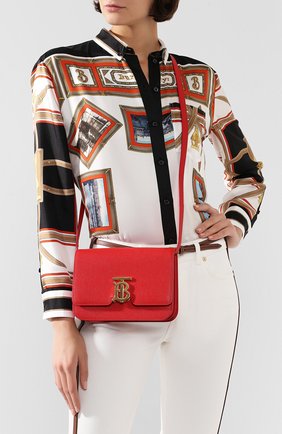Женская сумка tb small BURBERRY красного цвета по цене 138000 руб., арт. 8019339 | Фото 2 Женская сумка tb small BURBERRY красного цвета, арт. 8019339 | Фото 2